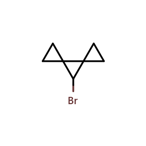Chemical structure of 7-Bromodispiro[2.0.2.1]heptane , CAS 642074-83-7, AChemBlock U103770