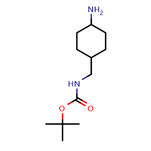 Chemical structure of tert-Butyl 4-aminocyclohexylmethylcarbamate , CAS 296270-94-5, AChemBlock U103782