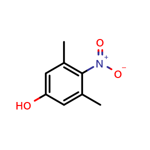Chemical structure of 3,5-Dimethyl-4-nitrophenol , CAS 5344-97-8, AChemBlock U103826