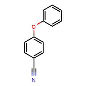 Chemical structure of 4-Phenoxybenzonitrile , CAS 3096-81-9, AChemBlock U103830