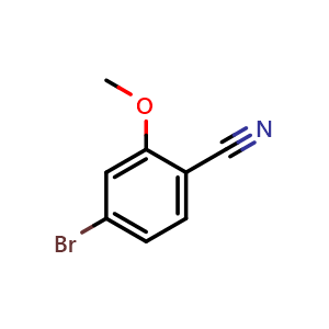 Chemical structure of 4-Bromo-2-methoxybenzonitrile , CAS 330793-38-9, AChemBlock U103864