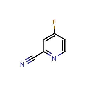 Chemical structure of 4-Fluoropicolinonitrile , CAS 847225-56-3, AChemBlock U103894