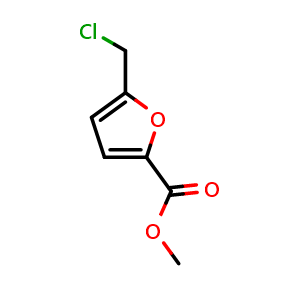 Chemical structure of Methyl 5-(chloromethyl)furan-2-carboxylate , CAS 2144-37-8, AChemBlock U103900