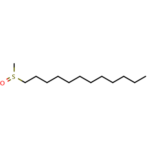 Chemical structure of Dodecylmethylsulfoxide , CAS 3079-30-9, AChemBlock U103927
