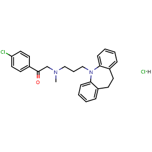 Chemical structure of Lofepramine Hydrochloride , CAS 26786-32-3, AChemBlock U103928