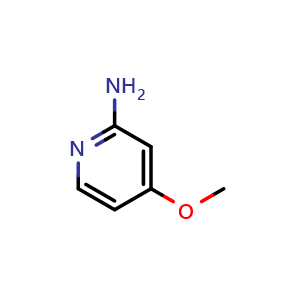 Chemical structure of 4-Methoxypyridin-2-amine , CAS 10201-73-7, AChemBlock U103931