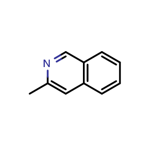 Chemical structure of 3-Methylisoquinoline , CAS 1125-80-0, AChemBlock U103933