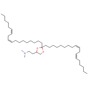 Chemical structure of DLin-KC2-DMA , CAS 1190197-97-7, AChemBlock U103939