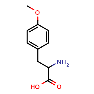 Chemical structure of 4-Methoxy-DL-phenylalanine , CAS 7635-29-2, AChemBlock U103949