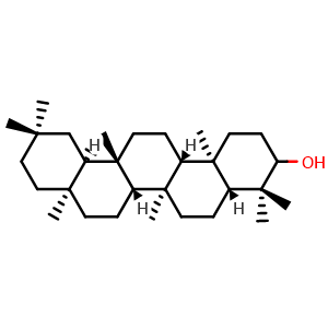 Chemical structure of Taraxerol , CAS 127-22-0, AChemBlock U103966