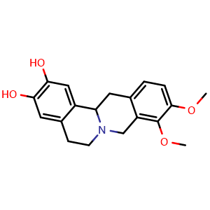 Chemical structure of DeMethyleneberberine , CAS 25459-91-0, AChemBlock U103968