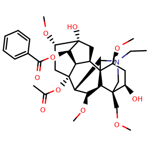 Chemical structure of Indaconitine , CAS 4491-19-4, AChemBlock U103969