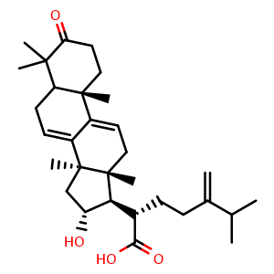 Chemical structure of Polyporenic acid C , CAS 465-18-9, AChemBlock U103974
