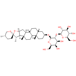 Chemical structure of Timosaponin A-III , CAS 41059-79-4, AChemBlock U103978