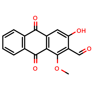 Chemical structure of Damnacanthal , CAS 477-84-9, AChemBlock U103984