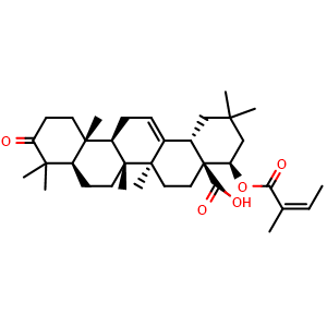 Chemical structure of rehmannic acid , CAS 467-81-2, AChemBlock U103989