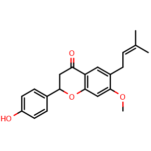 Chemical structure of Bavachinin A , CAS 19879-30-2, AChemBlock U103991