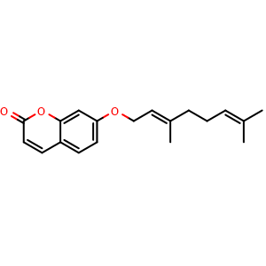 Chemical structure of Auraptene , CAS 495-02-3, AChemBlock U103993