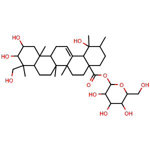 Chemical structure of Niga-ichigoside F1 , CAS 95262-48-9, AChemBlock U103994