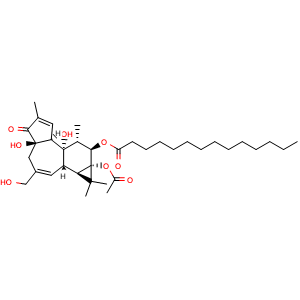 Chemical structure of Phorbol-12-Myristate-13-Acetate , CAS 16561-29-8, AChemBlock U104012