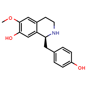 Chemical structure of Coclaurine , CAS 486-39-5, AChemBlock U104014