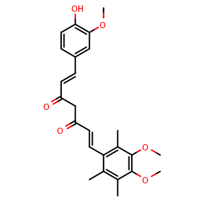 Chemical structure of Tetramethylcurcumin , CAS 52328-97-9, AChemBlock U104016