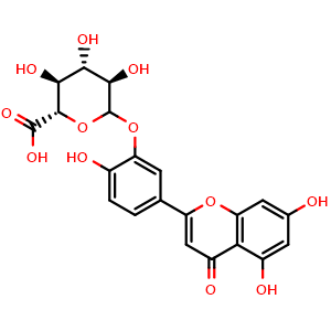 Chemical structure of Luteolin-3'-D-glucuronide , CAS 53527-42-7, AChemBlock U104030