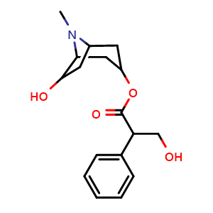 6-Hydroxy-8-methyl-8-azabicyclo[3.2.1]oct-3-yl alpha-(hydroxymethyl)benzeneacetate