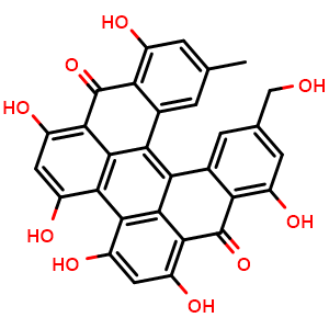 Chemical structure of Protopseudohypericin , CAS 54328-09-5, AChemBlock U104035
