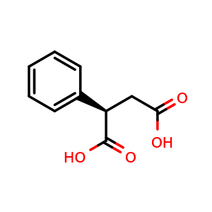 Chemical structure of (2R)-2-phenylbutanedioic acid , CAS 46292-93-7, AChemBlock U104083
