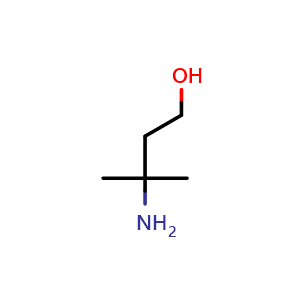 Chemical structure of 3-Amino-3-methyl-butan-1-ol , CAS 42514-50-1, AChemBlock U104086