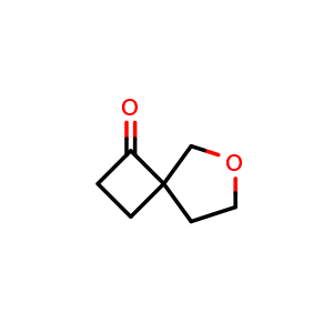 Chemical structure of 6-Oxaspiro[3.4]octan-3-one , CAS 1823895-19-7, AChemBlock U104107