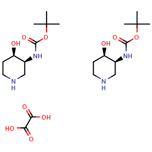 tert-butyl ((3S,4R)-4-hydroxypiperidin-3-yl)carbamate hemioxalate