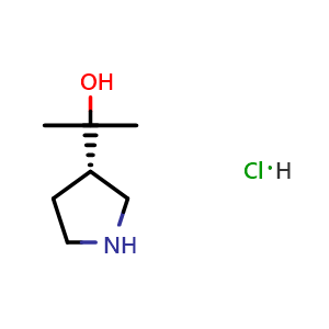 2-[ (3S)-pyrrolidin-3-yl]propan-2-ol; hydrochloride