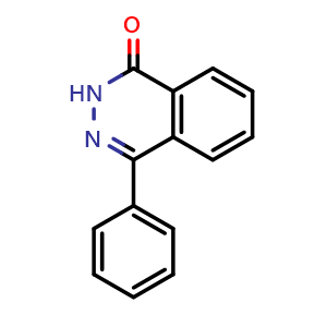 Chemical structure of 4-Phenylphthalazin-1(2H)-one , CAS 5004-45-5, AChemBlock U104161