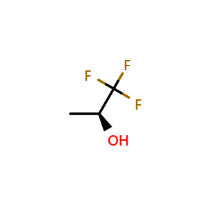 Chemical structure of (S)-1,1,1-trifluoroisopropanol , CAS 3539-97-7, AChemBlock U104169