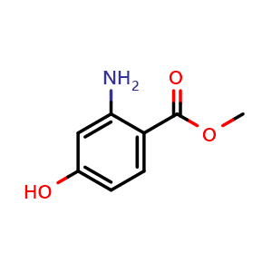 Chemical structure of Methyl 2-amino-4-hydroxybenzoate , CAS 401568-70-5, AChemBlock U104185