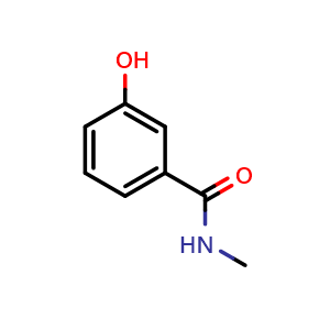 Chemical structure of 3-Hydroxy-N-methylbenzamide , CAS 15788-97-3, AChemBlock U104204