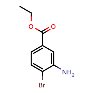 Chemical structure of Ethyl 3-amino-4-bromobenzoate , CAS 168473-88-9, AChemBlock U104252