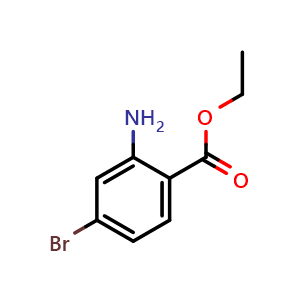 Chemical structure of Ethyl 2-amino-4-bromobenzoate , CAS 117323-99-6, AChemBlock U104254