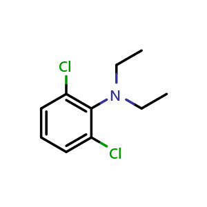 Chemical structure of 2,6-Dichloro-N,N-diethylbenzenamine , CAS 67888-72-6, AChemBlock U104275