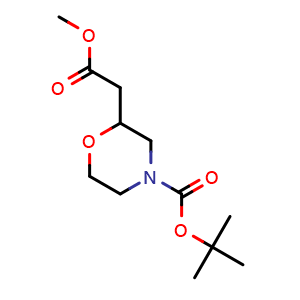 tert-Butyl 2-((methoxycarbonyl)methyl) morpholine-4-carboxylate