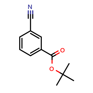 Chemical structure of tert-Butyl 3-cyanobenzoate , CAS 383185-76-0, AChemBlock U104372