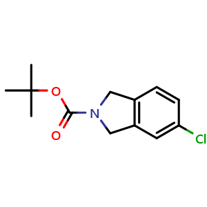 Chemical structure of tert-Butyl 5-chloroisoindoline-2-carboxylate , CAS 871723-38-5, AChemBlock U104375