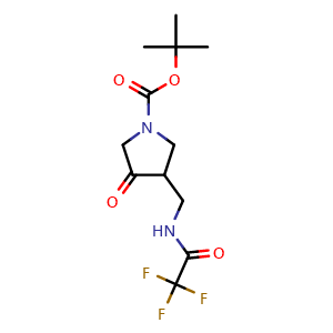 tert-butyl 3-oxo-4-((2,2,2-trifluoroacetamido)methyl)pyrrolidine-1-carboxylate