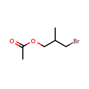 Chemical structure of 3-Bromo-2-methylpropyl acetate , CAS 98485-87-1, AChemBlock U104407