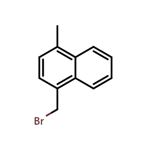 Chemical structure of 1-(Bromomethyl)-4-methylnaphthalene , CAS 41791-10-0, AChemBlock U104408