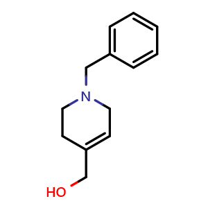Chemical structure of (1-Benzyl-1,2,3,6-tetrahydropyridin-4-yl)methanol , CAS 158984-76-0, AChemBlock U104428