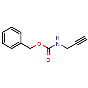 Chemical structure of Benzyl prop-2-ynylcarbamate , CAS 120539-91-5, AChemBlock U104429