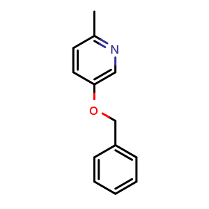 Chemical structure of 5-(Benzyloxy)-2-methylpyridine , CAS 63793-98-6, AChemBlock U104434